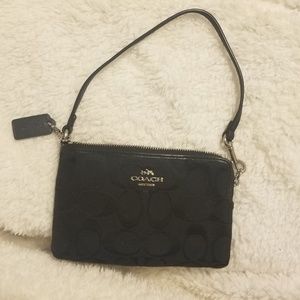 Black Coach Wristlet